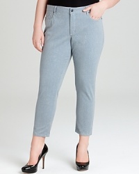 Not Your Daughter's Jeans Plus Size Alisha Skinny Ankle Jeans in Grey Not Your Daughter's Jeans Plus Size Alisha Skinny Ankle Jeans in Grey