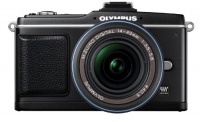 Olympus E-P2 12.3 MP Micro Four Thirds Interchangeable Lens Digital Camera with 14-42mm f/3.5-5.6 Zuiko Digital Zoom Lens (Electronic View Finder not included) Olympus E-P2 12.3 MP Micro Four Thirds Interchangeable Lens Digital Camera with 14-42mm f/3.5-5.6 Zuiko Digital Zoom Lens (Electronic View Finder not included)