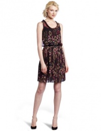 Ali Ro Women's Ikat Print Pleated Skirt Dress Ali Ro Women's Ikat Print Pleated Skirt Dress