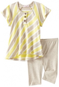 Little Ella Baby-girls Infant Riviera Tunic With Legging, Sol, 3-6 Months