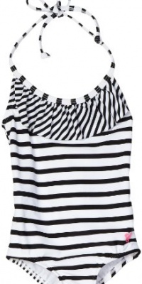 Roxy Kids Girls 2-6X Teenie Wahine Ruffle Set, Black/White, 5 Roxy Kids Girls 2-6X Teenie Wahine Ruffle Set, Black/White, 5