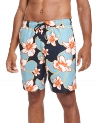 From sand to surf, beach to boardwalk, these Nautica swim shorts will be your go-to style for the sunny season. From sand to surf, beach to boardwalk, these Nautica swim shorts will be your go-to style for the sunny season.