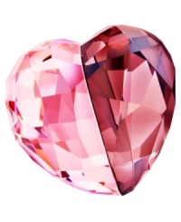 Something to have and to hold, this Swarovksi crystal figurine makes a sweet gesture for a special valentine. Half red, half pink and entirely faceted, it's a heart that glitters in any personal space. Something to have and to hold, this Swarovksi crystal figurine makes a sweet gesture for a special valentine. Half red, half pink and entirely faceted, it's a heart that glitters in any personal space.