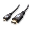 Cable Matters 10 feet Premium GOLD Plated Micro HDMI to HDMI Cable for HTC, Motorola and other portable devices with Micro HDMI port