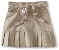 U.S. Polo School Uniform Girls 2-6X Twill Print Belt Scooter Skirt U.S. Polo School Uniform Girls 2-6X Twill Print Belt Scooter Skirt
