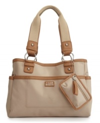 Get ready for your next weekend adventure with the Panama Satchel from Tyler Rodan. This versatile design features plenty of pockets, a matching coin purse and comfortable double shoulder straps. Get ready for your next weekend adventure with the Panama Satchel from Tyler Rodan. This versatile design features plenty of pockets, a matching coin purse and comfortable double shoulder straps.