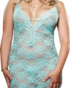 Dreamgirl Women's Plus Size Lace Courtesan Chemise