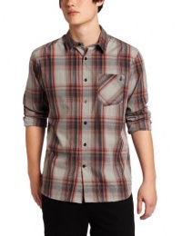 Volcom Men's Ex Factor Plaid Long Sleeve Shirt Volcom Men's Ex Factor Plaid Long Sleeve Shirt
