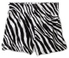 MJ Soffe Girls 7-16 Zebra Pop Short, Zebra/Neon Pink, Medium