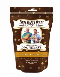 Newman's Own Organics Dog Treats, Medium Size, Peanut Butter, 10-Ounce Bags (Pack of 6) Newman's Own Organics Dog Treats, Medium Size, Peanut Butter, 10-Ounce Bags (Pack of 6)