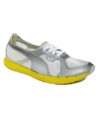 Let the Faas Femme sneakers by Puma light your way. With ultra-sporty reflective accents and a mesh upper, they're athletic fashion at its best. Let the Faas Femme sneakers by Puma light your way. With ultra-sporty reflective accents and a mesh upper, they're athletic fashion at its best.