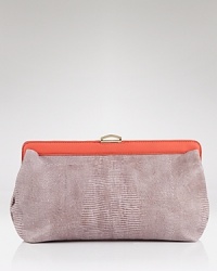 The color block trend goes compact with this snake-embossed clutch from Botkier. Tucked under a little white dress, this bag is ready to dance 'til dawn. The color block trend goes compact with this snake-embossed clutch from Botkier. Tucked under a little white dress, this bag is ready to dance 'til dawn.