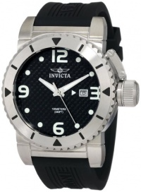 Invicta Men's 1431 Sea Hunter Black Dial Rubber Watch