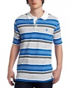 Southpole Men's Striped Polo With Embroidered Logo at Chest
