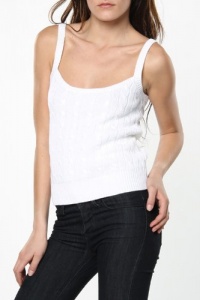 Ralph Lauren Womens White Cable Sweater In Large Ralph Lauren Womens White Cable Sweater In Large