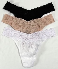 Hanky Panky Signature Lace Original Rise Thong - 3 Pack (48113PK) Hanky Panky Signature Lace Original Rise Thong - 3 Pack (48113PK)