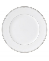 Set a sumptuous table with luxurious Precious Platinum dinner plates from Royal Doulton's dinnerware and dishes collection. Intertwining platinum lines and raised, dotted accents create a sophisticated, segmented design. Set a sumptuous table with luxurious Precious Platinum dinner plates from Royal Doulton's dinnerware and dishes collection. Intertwining platinum lines and raised, dotted accents create a sophisticated, segmented design.