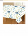 Homewear Seascape Printed Microfiber 60 by 84-Inch Oval Table Cloth