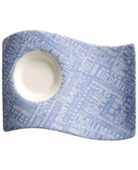 Brew your own cafe culture with Villeroy & Boch's New Wave Cafe party plate. A fluid design with great Parisian landmarks calls for an espresso and pastry. Brew your own cafe culture with Villeroy & Boch's New Wave Cafe party plate. A fluid design with great Parisian landmarks calls for an espresso and pastry.