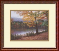 Golden Autumn by Diane Romanello, Framed Print Art - 13.53 x 15.47 Golden Autumn by Diane Romanello, Framed Print Art - 13.53 x 15.47