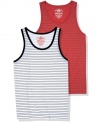 Get noticed. Stripes add standout style to your casual collection with this tank from American Rag.