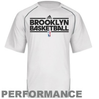 Brooklyn Nets Adidas 2012-2013 Climalite On Court Practice T-Shirt - White Brooklyn Nets Adidas 2012-2013 Climalite On Court Practice T-Shirt - White