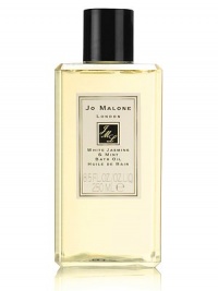 Inspired by a sun drenched morning in an English garden, White Jasmine & Mint captures the scent of jasmine, wild rose and white blossoms with an unexpected twist of wild mint. White Jasmine & Mint Bath Oil gently fragrances and moisturises the skin. Lush and softly foaming, it's pure relaxation. 8.5 oz. Inspired by a sun drenched morning in an English garden, White Jasmine & Mint captures the scent of jasmine, wild rose and white blossoms with an unexpected twist of wild mint. White Jasmine & Mint Bath Oil gently fragrances and moisturises the skin. Lush and softly foaming, it's pure relaxation. 8.5 oz.
