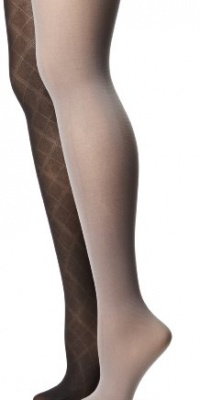 Anne Klein Women's 2 Pack Line Argyle Tight Anne Klein Women's 2 Pack Line Argyle Tight