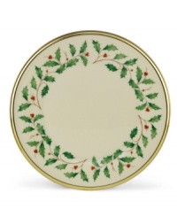 What finer things can there be than this? Part of an exquisite china collection from Lenox, this holiday dinnerware is detailed with a 24K gold trim. What finer things can there be than this? Part of an exquisite china collection from Lenox, this holiday dinnerware is detailed with a 24K gold trim.