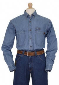 RIGGS WORKWEAR by Wrangler Men's Big and Tall Denim Work Shirt RIGGS WORKWEAR by Wrangler Men's Big and Tall Denim Work Shirt