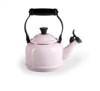 Le Creuset Demi Enamel-on-Steel 1-1/4-Quart Kettle, Pink Le Creuset Demi Enamel-on-Steel 1-1/4-Quart Kettle, Pink