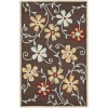 Safavieh Blossom Collection BLM784A Handmade Brown and Multi Hand Spun Wool Area Rug, 2-Feet by 3-Feet