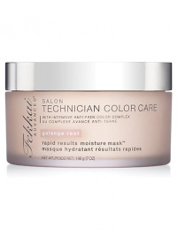Rich and rapid, this mask submerges hair in humectants and extracts to revive just-colored condition and silkiness. All with colorlock protection. 7 oz. Rich and rapid, this mask submerges hair in humectants and extracts to revive just-colored condition and silkiness. All with colorlock protection. 7 oz.
