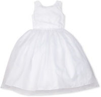 Us Angels Girls 2-6x Classic Organza Full Skirt Dress, White, 5 Us Angels Girls 2-6x Classic Organza Full Skirt Dress, White, 5