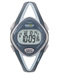 Time your training right with this sleek watch by Timex. Blue resin strap and round case. Digital display dial with INDIGLO, stopwatch and timer. Quartz movement. Water resistant to 100 meters. One-year limited warranty. Time your training right with this sleek watch by Timex. Blue resin strap and round case. Digital display dial with INDIGLO, stopwatch and timer. Quartz movement. Water resistant to 100 meters. One-year limited warranty.