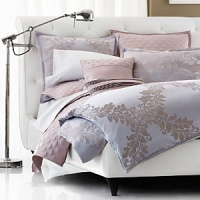 Dramatic in it's simplicity Grande Dame takes it's inspiration from a classic French damask design. It's Grande scale and clean lines make it sophisticated and modern. A subtle stripe ground softens the Sterling satin while a mélange texture brings interest to the motifs. Dramatic in it's simplicity Grande Dame takes it's inspiration from a classic French damask design. It's Grande scale and clean lines make it sophisticated and modern. A subtle stripe ground softens the Sterling satin while a mélange texture brings interest to the motifs.