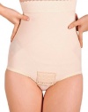 Peanut Shell Flats Post-Pregnancy Belly Compression Postpartum Girdle with Panel, Medium, Beige