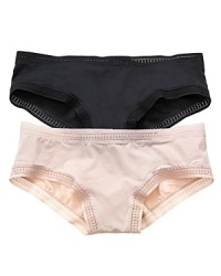 These luxuriously soft boyshorts feature three subtle clear rhinestones on back for a touch of shimmer. Style #025755