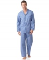 A great combination for at-home wear, this lightweight Club Room pajama set is a smart choice for any guy.