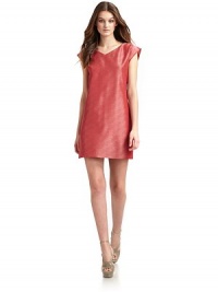 THE LOOKWide v-neckSleevelessConcealed side zip closureBack princess seamsTHE FITAbout 33 from shoulder to hemTHE MATERIAL50% viscose/40% acetate/10% silkFully linedCARE & ORIGINDry cleanImportedModel shown is 5'10 (177cm) wearing US size 4. THE LOOKWide v-neckSleevelessConcealed side zip closureBack princess seamsTHE FITAbout 33 from shoulder to hemTHE MATERIAL50% viscose/40% acetate/10% silkFully linedCARE & ORIGINDry cleanImportedModel shown is 5'10 (177cm) wearing US size 4.