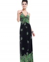 Ever Pretty Sexy V-neck Floral Printed Ruffles Summer Dress 09502
