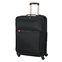 Comfort grip, one-touch dual-trolley aluminum handle system locks into two different positions, 41 & 39, to accommodate travelers of various heights. Spacious main packing area expands 2.5 for additional packing capacity and features lockable zippers sliders. Removable zippered tri-fold suiter holds several garments and reduces wrinkling. Interior features a zippered lid pocket, hanging pocket for additional organization and compression straps to secure folded items. Removable Attach-a-Bag strap secures an additional bag to the front of the upright for consolidated travel. Comfort grip, one-touch dual-trolley aluminum handle system locks into two different positions, 41 & 39, to accommodate travelers of various heights. Spacious main packing area expands 2.5 for additional packing capacity and features lockable zippers sliders. Removable zippered tri-fold suiter holds several garments and reduces wrinkling. Interior features a zippered lid pocket, hanging pocket for additional organization and compression straps to secure folded items. Removable Attach-a-Bag strap secures an additional bag to the front of the upright for consolidated travel.