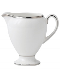 The classic, heirloom-quality Sterling dinnerware and dishes pattern by Wedgwood is designed for formal entertaining, in pristine white bone china banded with polished platinum. The classic, heirloom-quality Sterling dinnerware and dishes pattern by Wedgwood is designed for formal entertaining, in pristine white bone china banded with polished platinum.