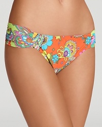Summer lovin': This '60s-influenced Trina Turk bikini bottom in swirls of psychedelic paisley is simply groovy. Summer lovin': This '60s-influenced Trina Turk bikini bottom in swirls of psychedelic paisley is simply groovy.