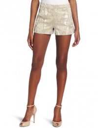 French Connection Women's Fast Metal SSS Short, Silver, 12 French Connection Women's Fast Metal SSS Short, Silver, 12