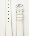 Ladies' Genuine Italian Leather Watchband White 12mm Watch Band