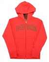 NIKE Girl's NIKE Full Zip Hoody Hoodie-Pink-XS