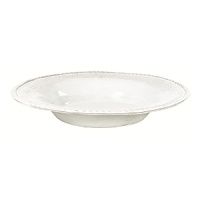 This Vietri bowl was crafted by hand in Tuscany of durable, textural terra cotta for an irresistibly warm appeal. Ornament rolls are used to create its ornate designs. This Vietri bowl was crafted by hand in Tuscany of durable, textural terra cotta for an irresistibly warm appeal. Ornament rolls are used to create its ornate designs.
