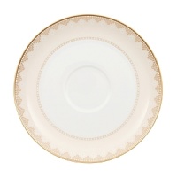 The Samarkand bone china collection by Villeroy & Boch combines stylish, exotic elements with timeless elegance. Precious golden bands and chains decorate this pure white bone china pattern. Warm ivory tones add a harmonious touch. Mix and match with coordinating Mosaic-designed pieces for a look that is truly your own. The Samarkand bone china collection by Villeroy & Boch combines stylish, exotic elements with timeless elegance. Precious golden bands and chains decorate this pure white bone china pattern. Warm ivory tones add a harmonious touch. Mix and match with coordinating Mosaic-designed pieces for a look that is truly your own.