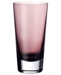 Set a tone. Handcrafted by Villeroy & Boch, the Colour Concepts highball glass combines a thick sham and rich burgundy hue to serve up effortless modern style. Set a tone. Handcrafted by Villeroy & Boch, the Colour Concepts highball glass combines a thick sham and rich burgundy hue to serve up effortless modern style.